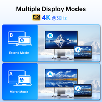 USB C Hub Multiport Adapter for MacBook Pro/Air, 8 in 1 USB-C Dock Mac Dongle HDMI Adapter(4K@60Hz HDMI,SD/TF Card Reader,100W PD, USB-C Data & 2*USB-A 3.0) Compatible for iPad Pro,iMac,Dell,HP,Lenovo