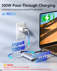 USB C Hub Ethernet, 9 in 1 USB C to Ethernet Multiport Adapter Dongle with HDMI 4K@30Hz, 100W PD Charging, Gigabit RJ45, SD/TF Card Reader, USB A&C 3.0, USB-C Dock for MacBook, Dell, Lenovo, HP