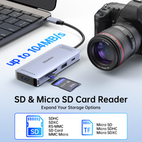 USB C Hub Multiport Adapter for MacBook Pro/Air, 8 in 1 USB-C Dock Mac Dongle HDMI Adapter(4K@60Hz HDMI,SD/TF Card Reader,100W PD, USB-C Data & 2*USB-A 3.0) Compatible for iPad Pro,iMac,Dell,HP,Lenovo